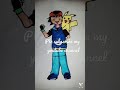 Pokemon ash drawing made by sahi saanchi arts