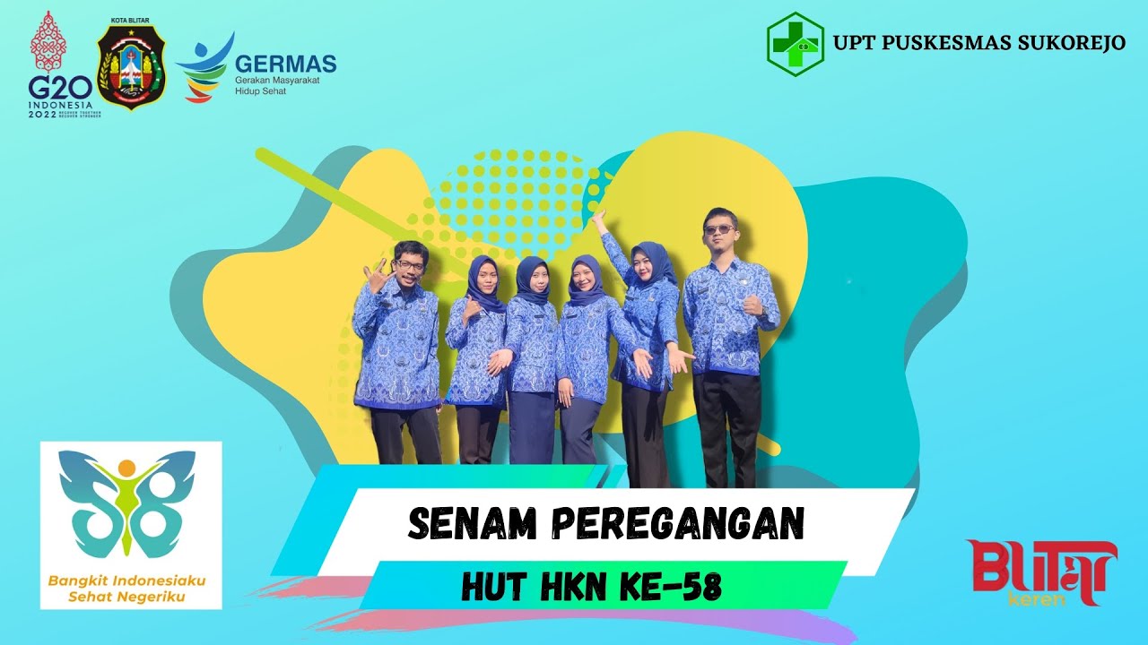 SENAM PEREGANGAN HKN Ke-58|HARI KESEHATAN NASIONAL|PUSKESMAS SUKOREJO KOTA BLITAR