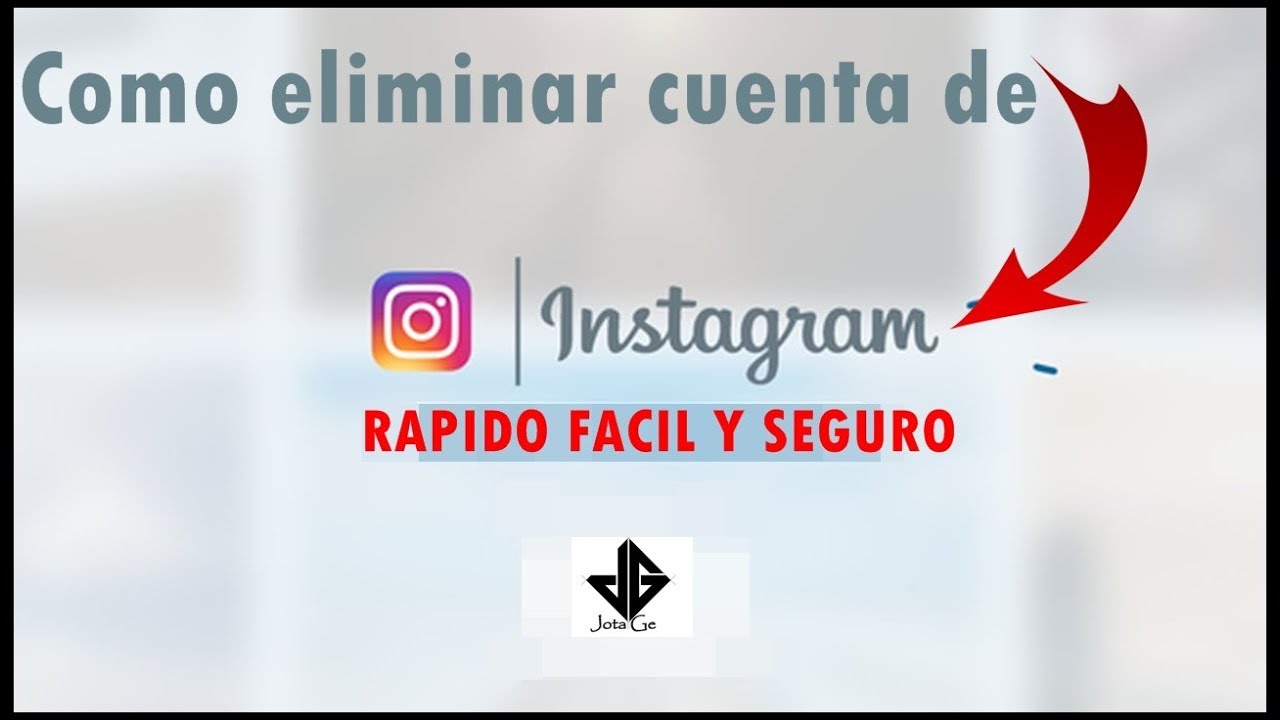 Como eliminar cuenta de instagram permanente octubre 2017 youtube