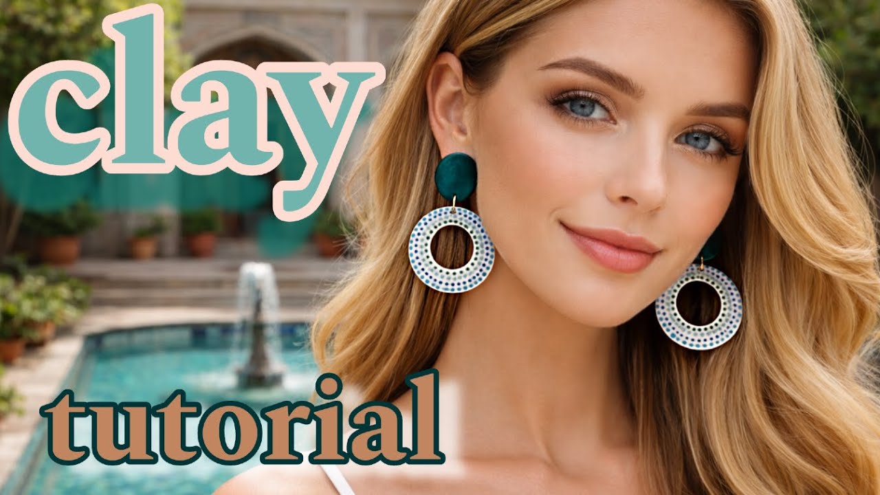 I Made These No-Bake Handmade Earrings ✨ (Close-Up Details)