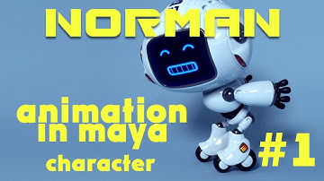 Norman the robot character for maya