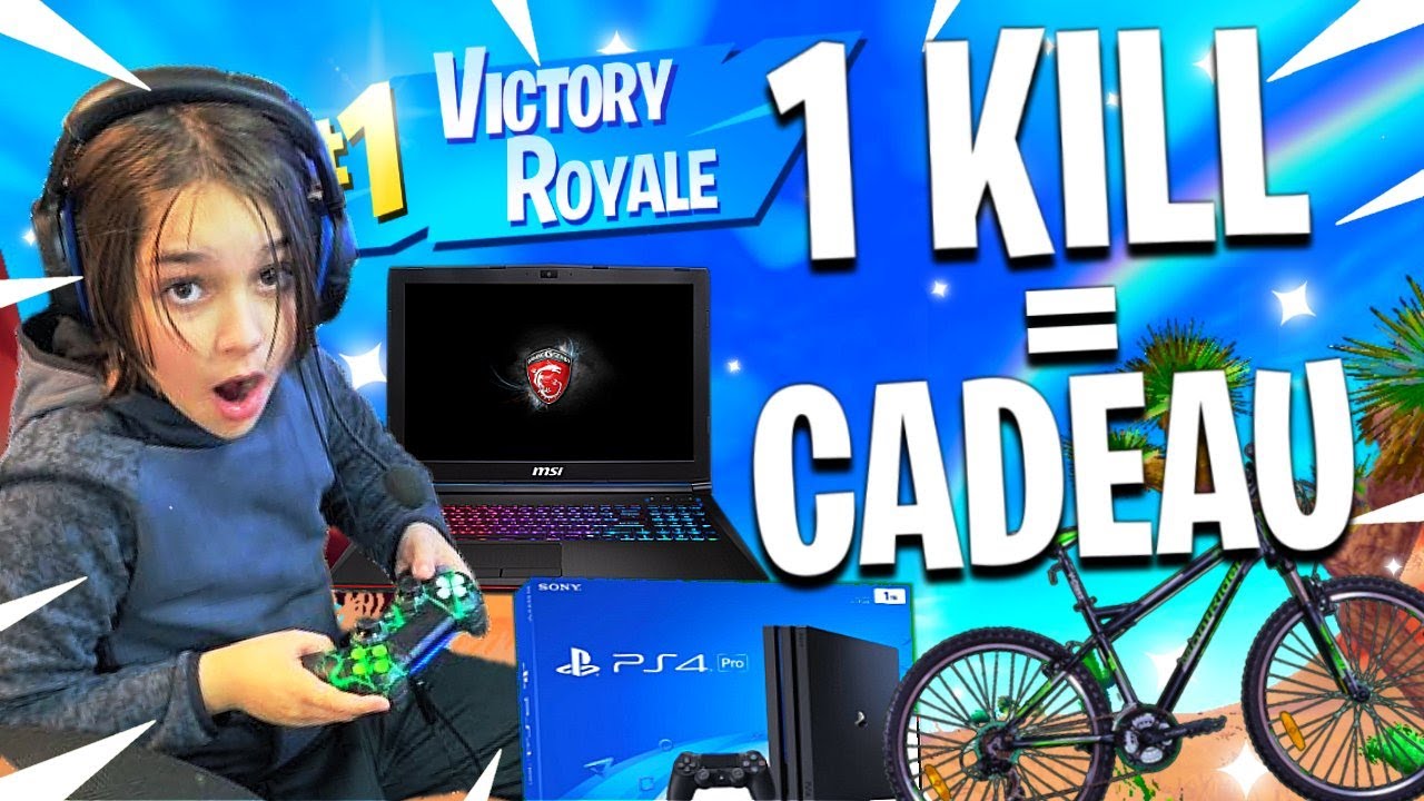 1 KILL = 1 MEGA CADEAU POUR MON FRÈRE SUR FORTNITE !