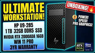 HP Z2 G1i Workstation Unboxing & First Look | Ultra 9 285   RTX 2000 Ada 16GB