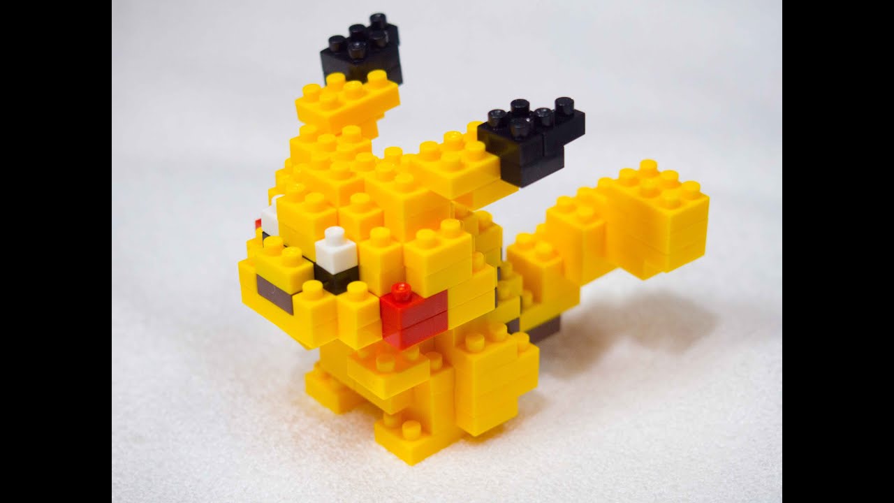 Lego Nanoblock Pokemon Pikachu Nbpm 001 Unbox ナノブロック ポケモン ピカチュウ Youtube