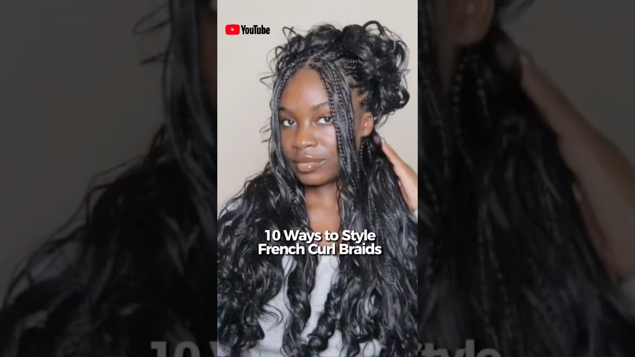 Styling French Curl Knotless Boho Braids | Freetress French Curl Braiding Hair