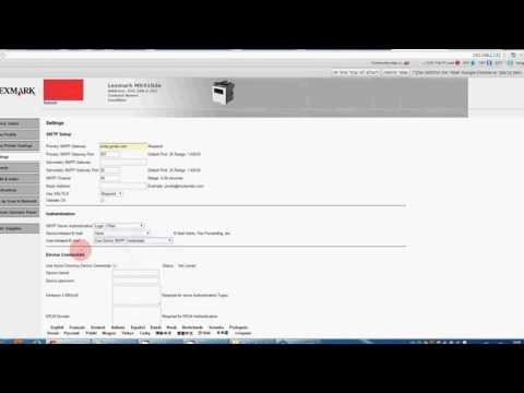 lexmark mx410 scan to email tutorial