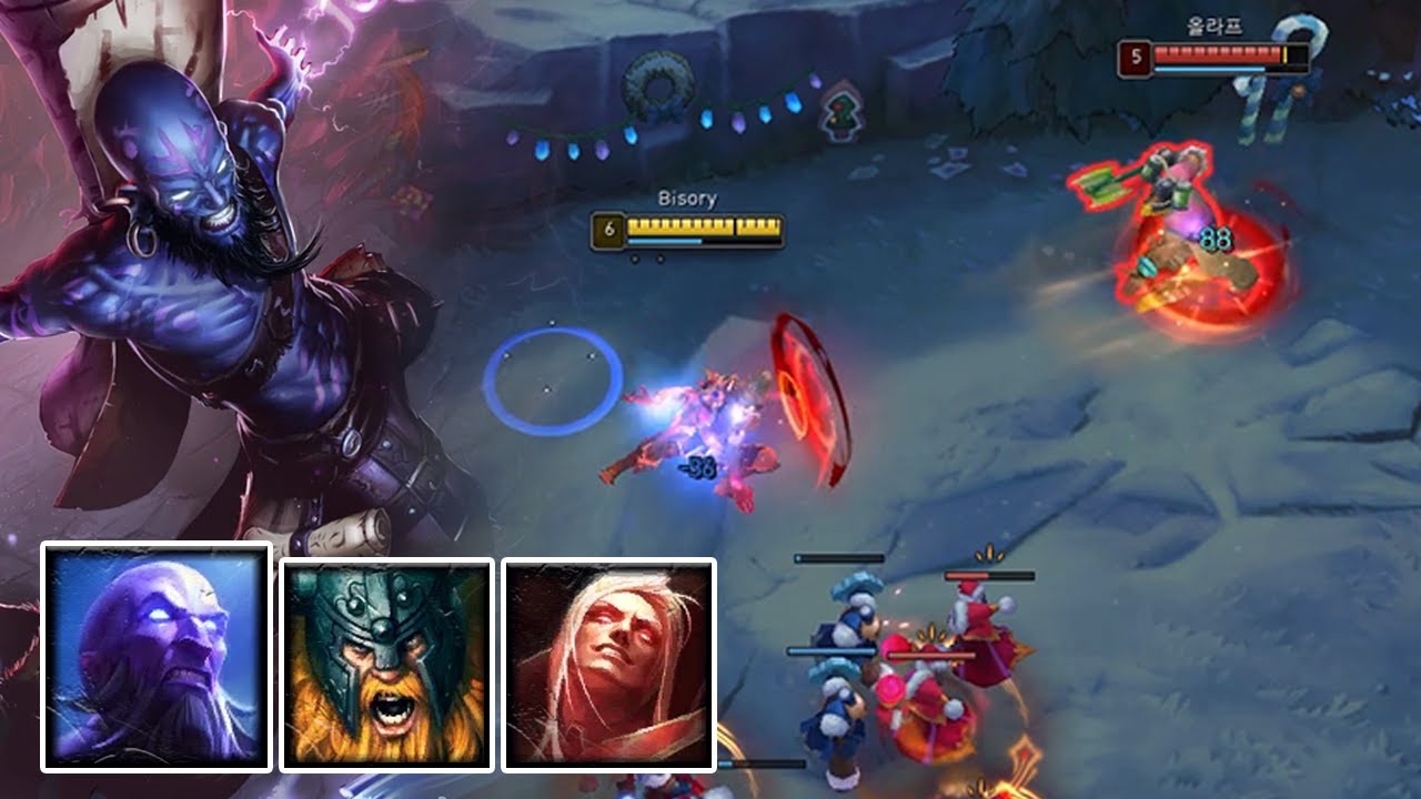 탑 라이즈 애호가 vs 챌린저 렝가 장인의 올라프「탑 라이즈 라인전 구도」