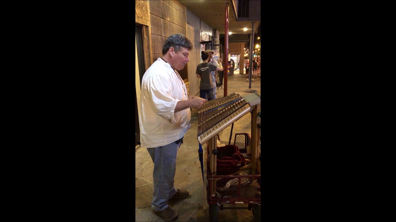 Tim Simek playing "Hallelujah" on the Hammer Dulcimer in Gatlinburg