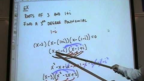 Alg II (6.5 theorems about roots of polynomial equations part 2)