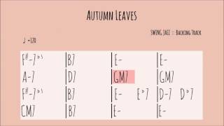 [Backing Track]Autumn Leaves - E minor (For Guitar)swing jazz chords