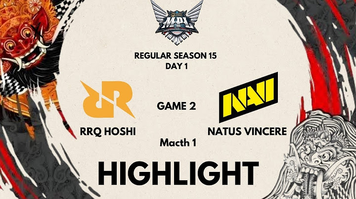 NAVI vs RRQ Hoshi Game 2 REGULAR SEASON MPL ID S15