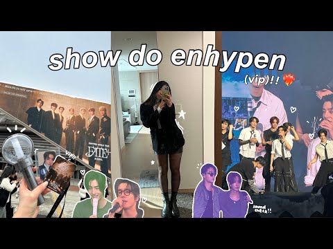 vlog: fui p show do enhypen *VIP* em seoul 🇰🇷 soundcheck, fancam, loja de conveniência, freebies etc