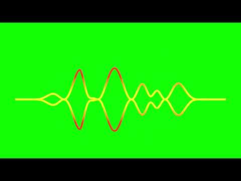 Neon Audio Waveform Animation | Dark Background | Free Sound Visualizer Overlay