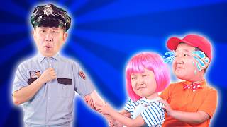 when police officer dad s away lights kids songs