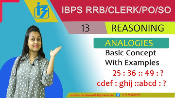 IBPS PO/RRB/SSC/LIC/NTPC 2020 II ANALOGIES II IMPORTANT REASONING II FULL EXPLANATION WITH EXAMPLES