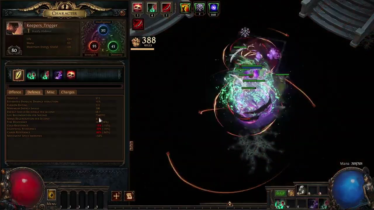 [POE 3.27] The Selfish Shepherd with Dancing Dervish 14m hp regen