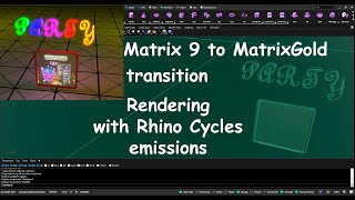 MatrixGold Rendering With Emissions