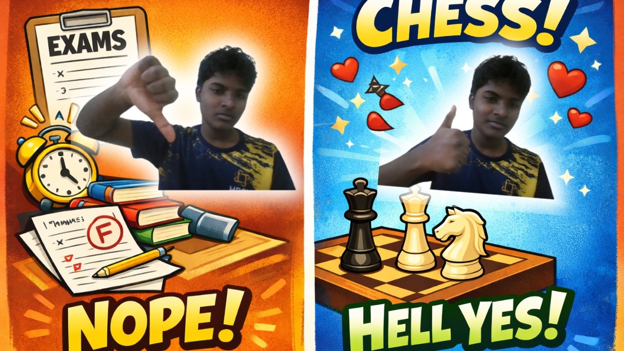 Chess & Exams 💀 ???   Giving My Exam While I Stream And Play Chess On Live |