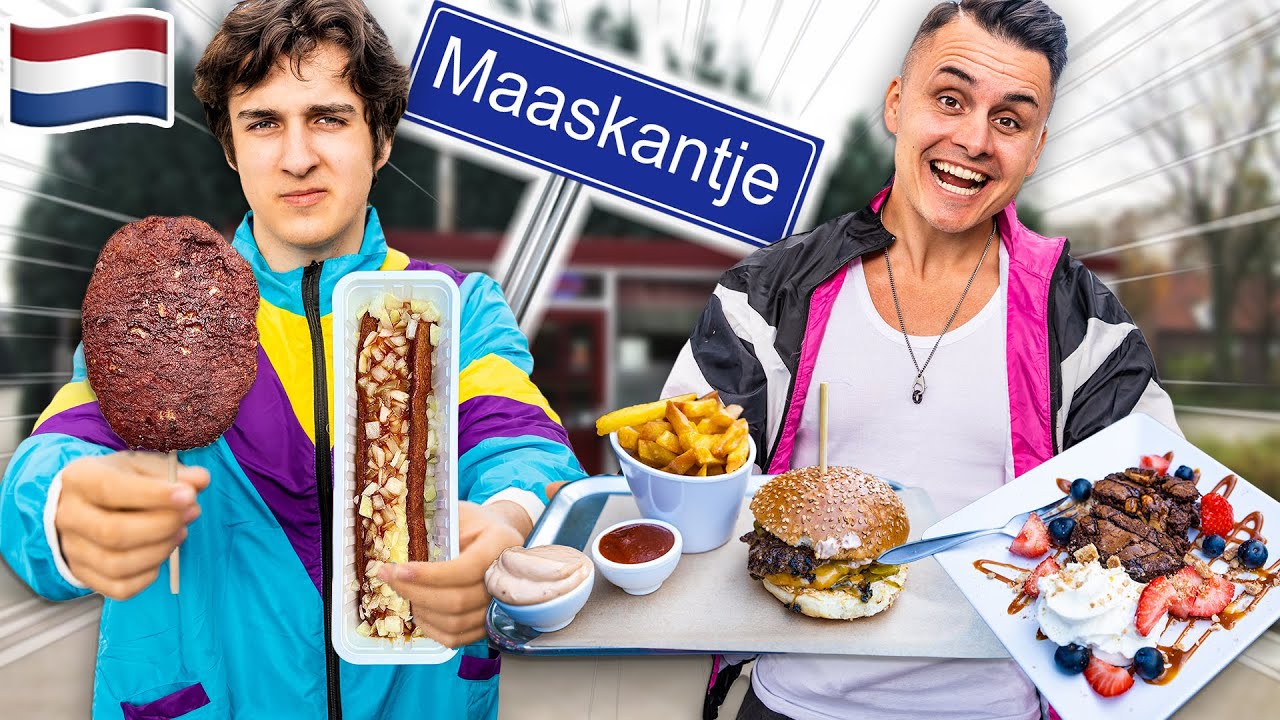 Wir essen in MAASKANTJE wie New Kids 🍔🍕🇳🇱 *mit Hühnerknubbels*