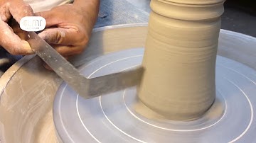 Transforming an old metal ruler into a texturing tool - Pottery Making - Malaysia