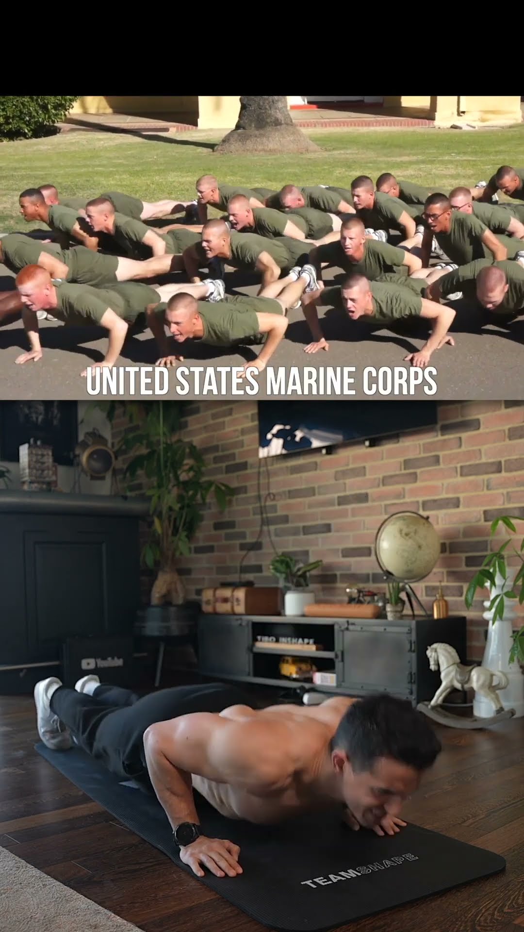 Marines US army push-up challenge !! ??