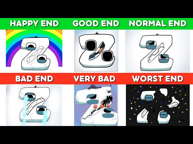 Alphabet Lore Epilogue Ending But With Healthbars vs Normal Ending  Comparison, Real-Time  Video View Count