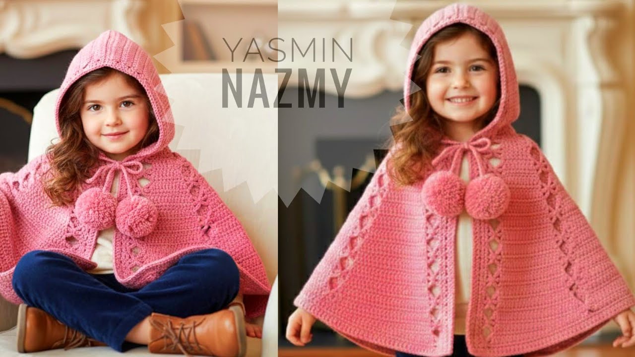 شال / بونشو كروشيه لأي مقاس crochet Easy Poncho/Shawl