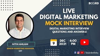 Live Digital Marketing Mock Interview! | Digital Marketing Interview Questions and Answers screenshot 3
