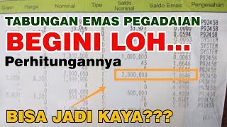 Cara Melipatgandakan Tabungan !!! - Perhitungan Tabungan Emas Pegadaian