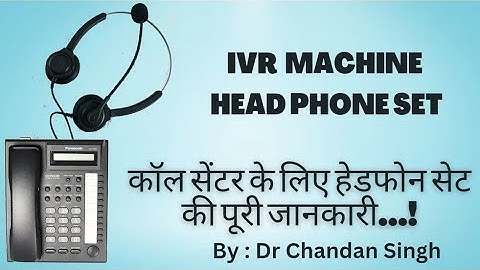 Call Centre Headphone | Panasonic Phone | IVR Machine Hedset | IVR Machine Headphone