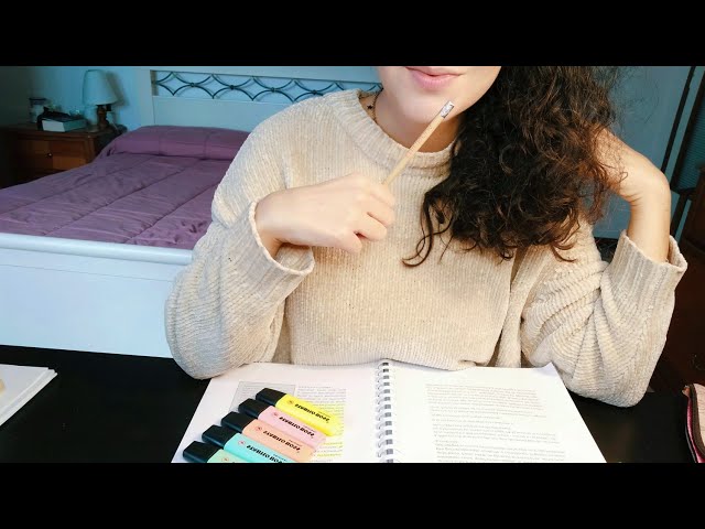 ASMR ITA | STUDIAMO DI NUOVO INSIEME • WHISPERING • INAUDIBLE • WRITING SOUNDS
