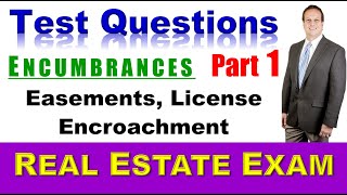 Test Questions  How to PASS the Real Estate Exam. ENCUMBRANCES PART 1  #realestateexam #realtor