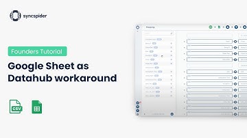 Google Sheet as Datahub workaround