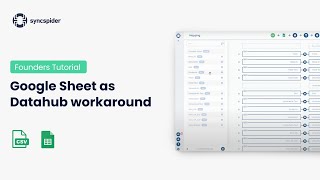 Information Google Sheet as Datahub workaround Guide