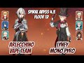 Arlecchino vape team  lyney mono pyro spiral abyss floor 12 9 stars  genshin impact