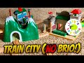 Toy Train City...WITHOUT BRIO THIS TIME!