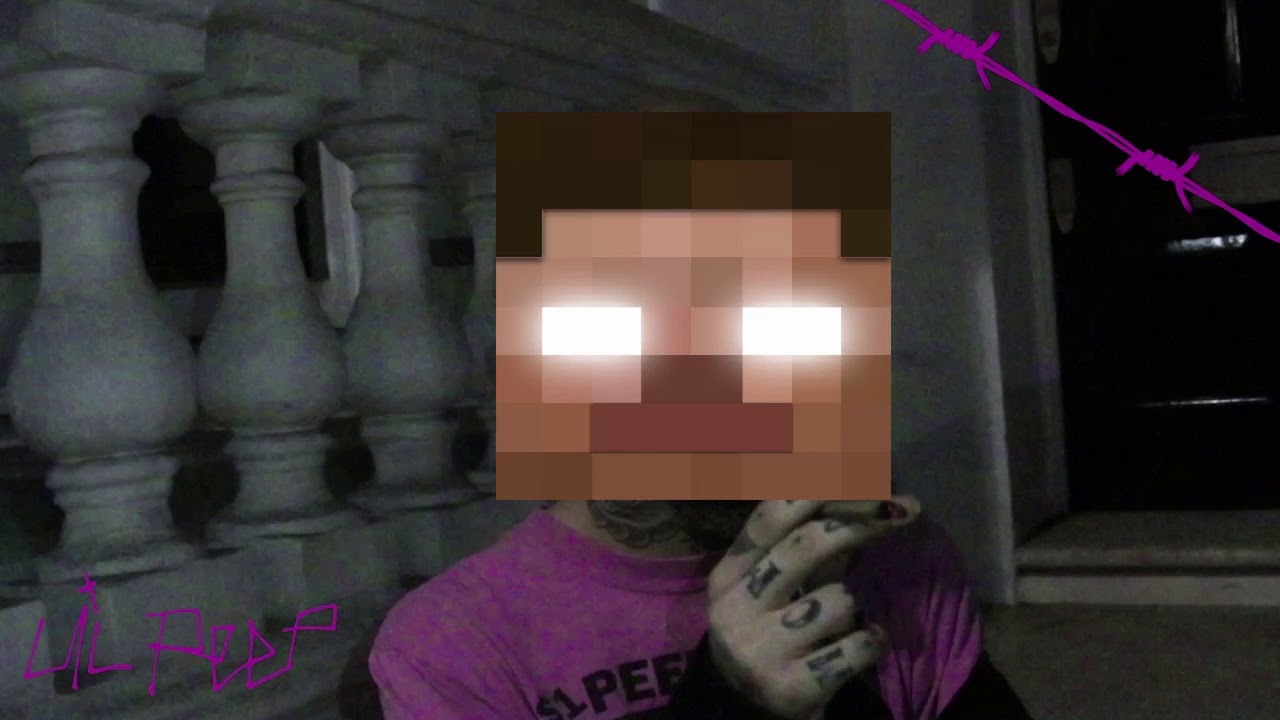  lil peep "4 gold chains" minecraft parody