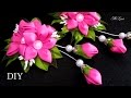 ЗАЖИМЫ ДЛЯ ВОЛОС, МК / DIY Kanzashi HairClip