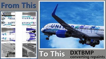 Tutorial: DXTBMP converting Repaints from FSX to FS2004 full guide!