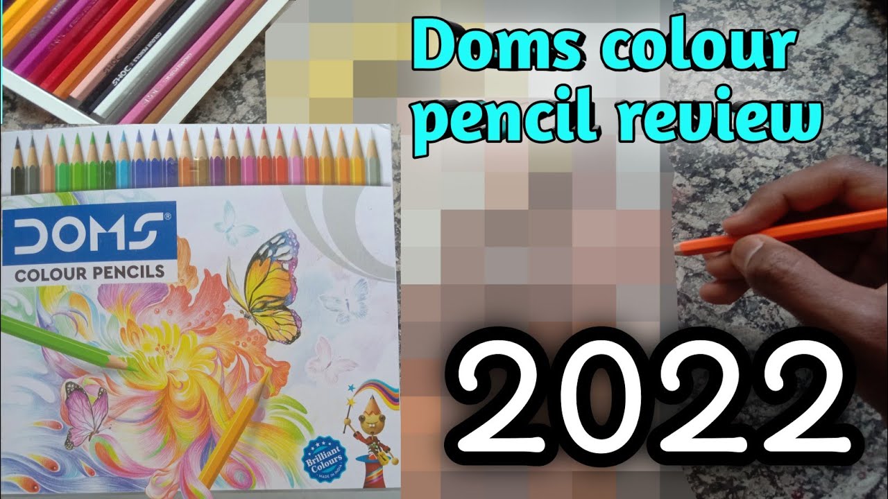 Doms Colour Pencil Review || 2022 || Anime Character Drawing || @RITESH ...
