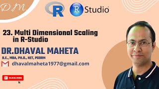 23. Multidimensional Scaling(MDS) in R || Dr. Dhaval Maheta Net Worth