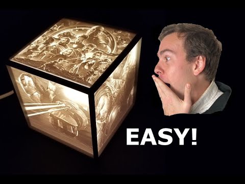 Vandt nuttet perler 3D Print a Lithophane Light Box - YouTube