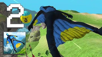 Base Jump Wingsuit Gliding Level 3 - Gameplay Walkthrough [Android, iOS Game]