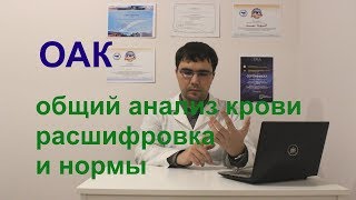 Общий анализ крови (ОАК): основные показатели,норма, значение в неврологической практике