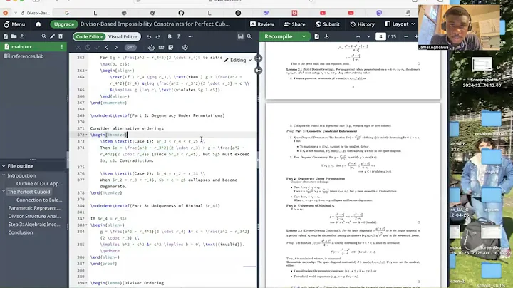 Formalizing results of my perfect cuboid proof in Lean language using VSCode's GitHub Copilot I