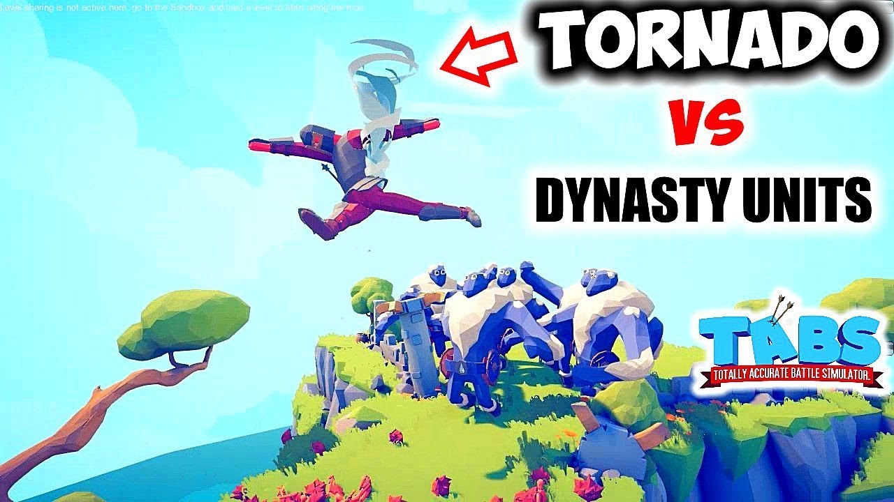 Totally Accurate Battle Simulator - TORNADO 1v10 Every Dynasty Update Units! (TABS) Totally Accurate Battle Simulator - TORNADO 1v10 Every Dynasty Update Units! (TABS)