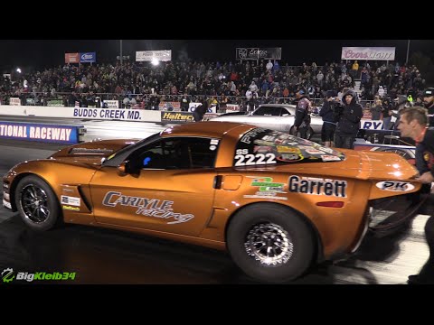 6-Second Corvette Half Track Wheelie, Traps 220mph!