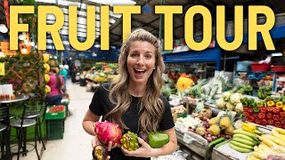 FRUIT TOUR Trying Some of the Most Exotic Fruit at Bogotá's Paloquemao Market!