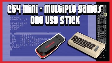 C64 Mini - Multiple games On One USB Stick (Roms)