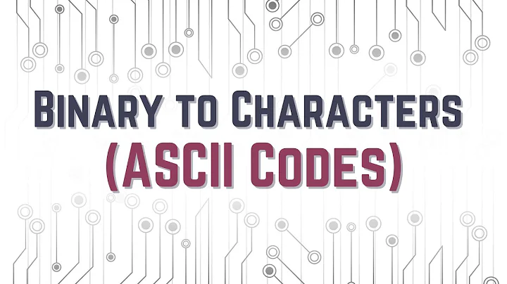 Binary To Character (ASCII codes) in 3 minutes!